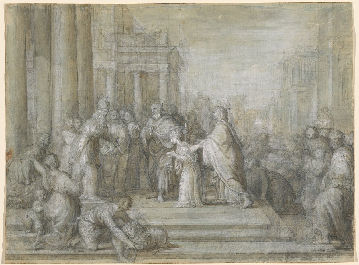 Uvedení Panny Marie do chrámu od Antonio Cavallucci