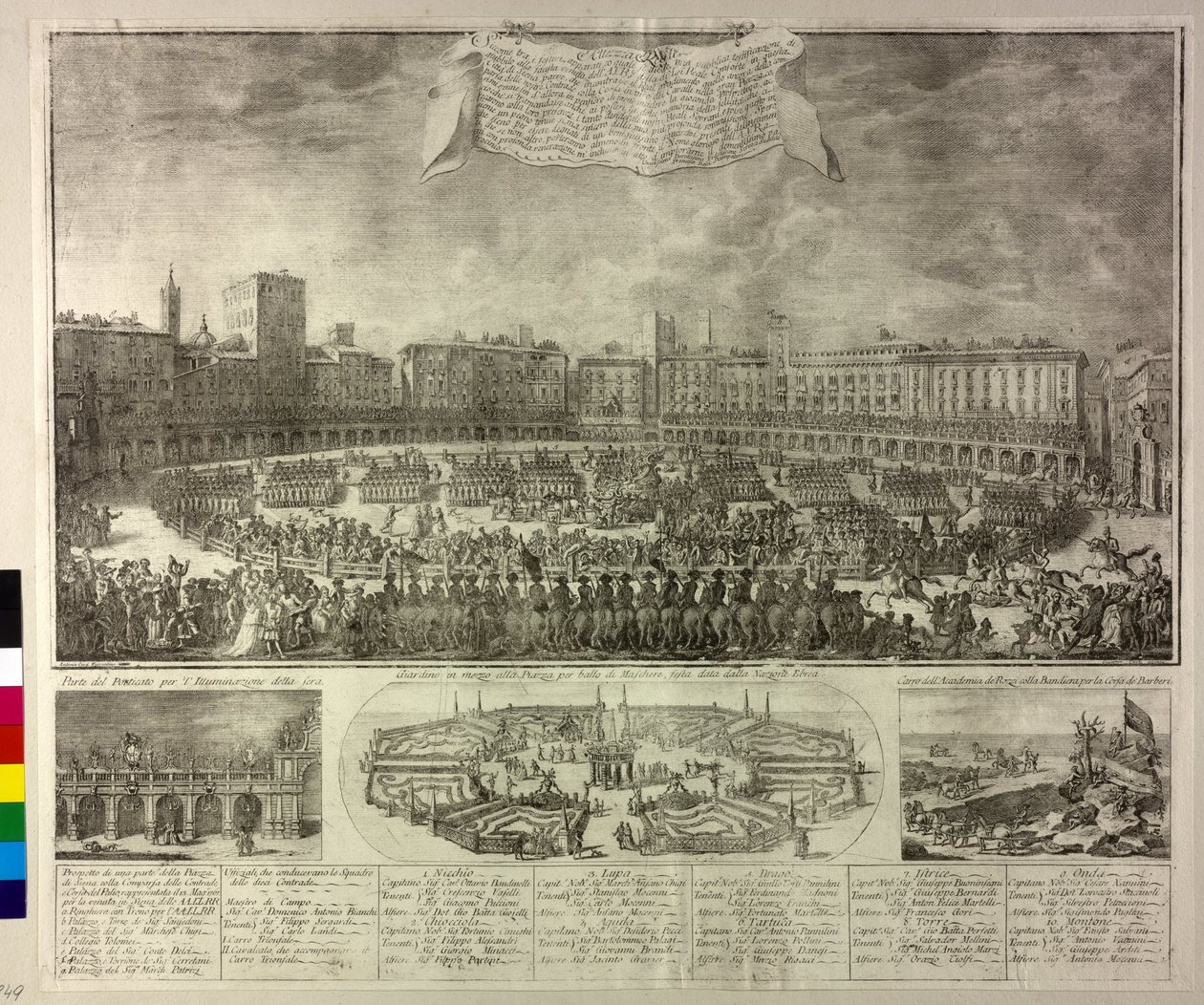Ilustrace slavností od Antonio Cioci or Ciocchi