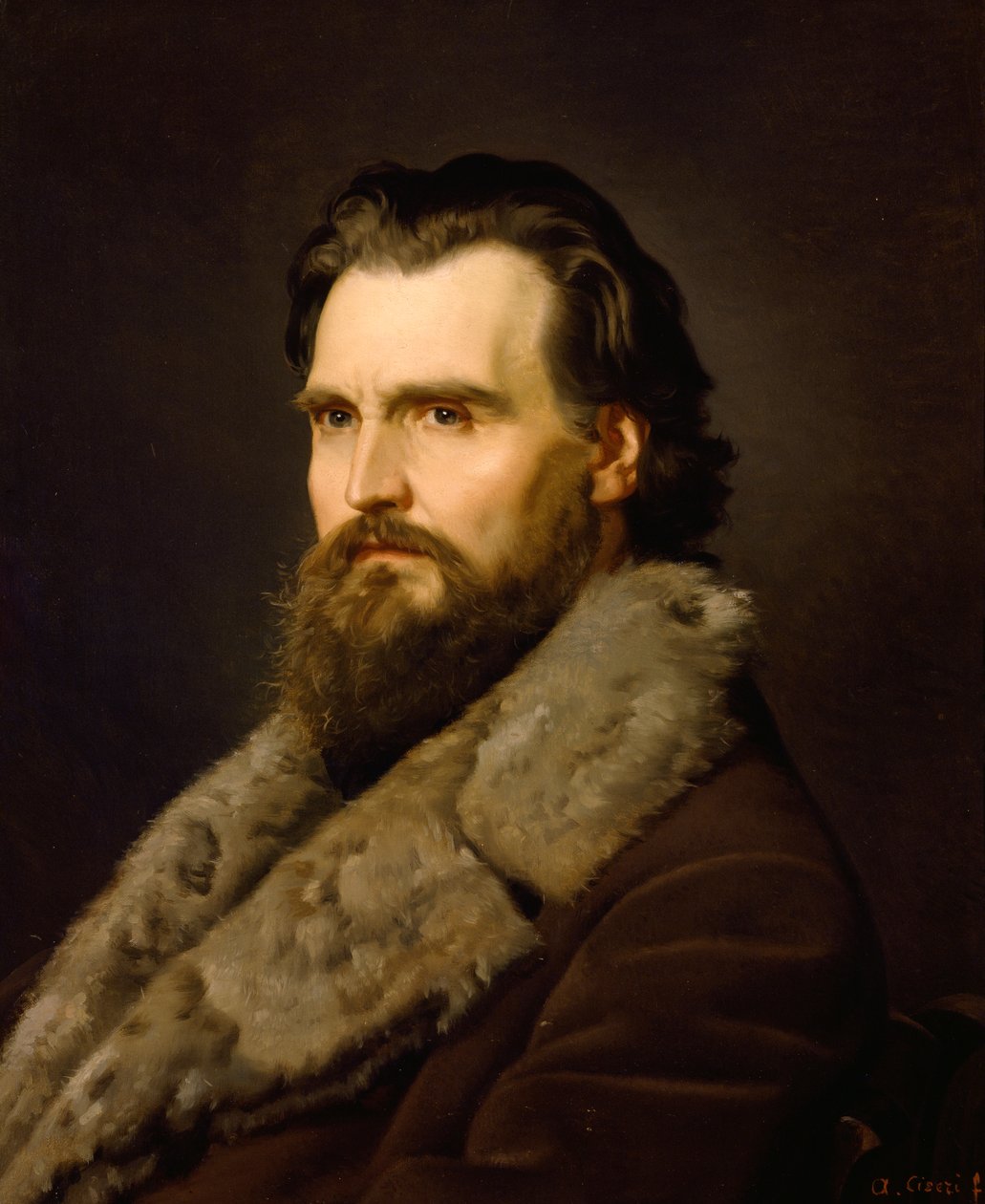 Portrét sochaře Giovanniho Dupreho od Ciseriho Antonia (1821-1891) od Antonio Ciseri