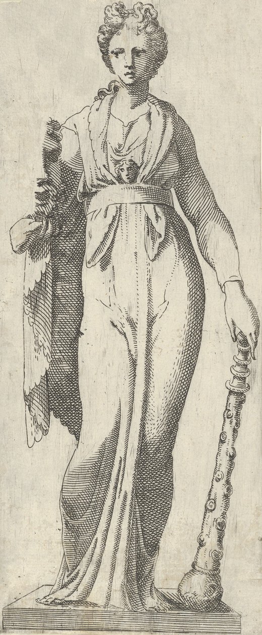 Melpomene, ze sarkofágu Mattei, Řím, 1540-45. od Antonio Fantuzzi