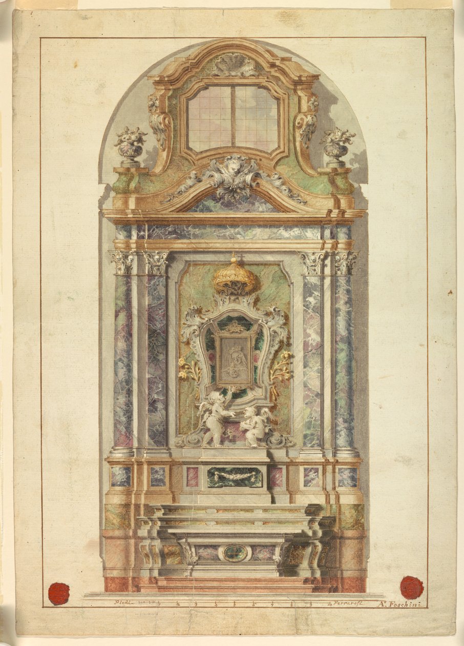 Oltář od Antonio Foschini, 1741 – 1813