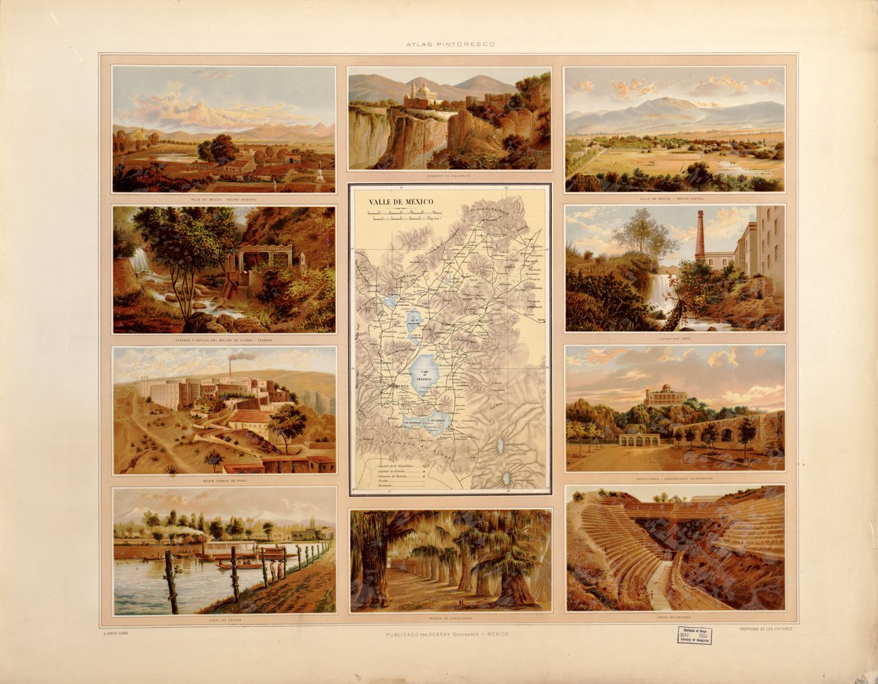 Malířský a historický atlas Spojených států mexických. LOC 2008621671-15 od Antonio García Cubas