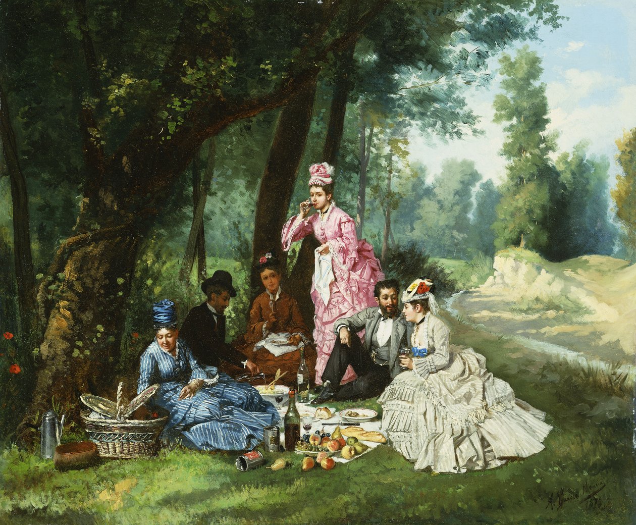 Piknik, 1874 od Antonio Garcia Mencia