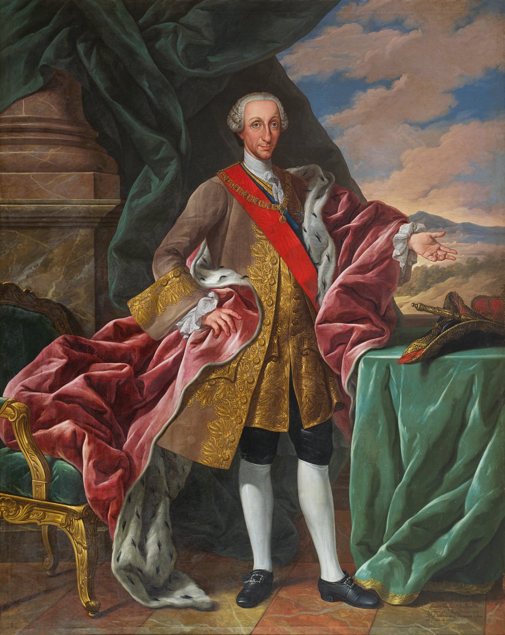 Portrét španělského krále Karla III. od Antonio Gonzalez Ruiz