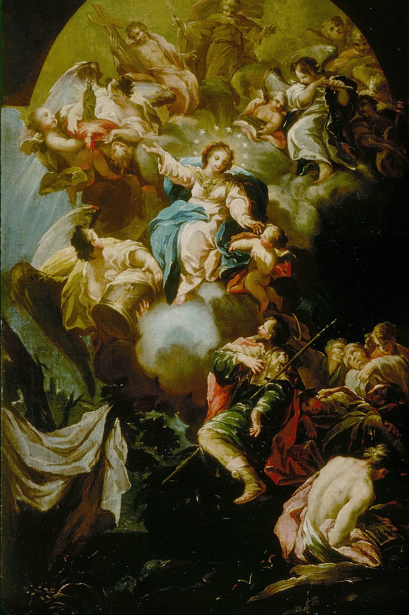 Vidění svatého Jakuba Panny ze sloupu, 175055. od Antonio González Velásquez