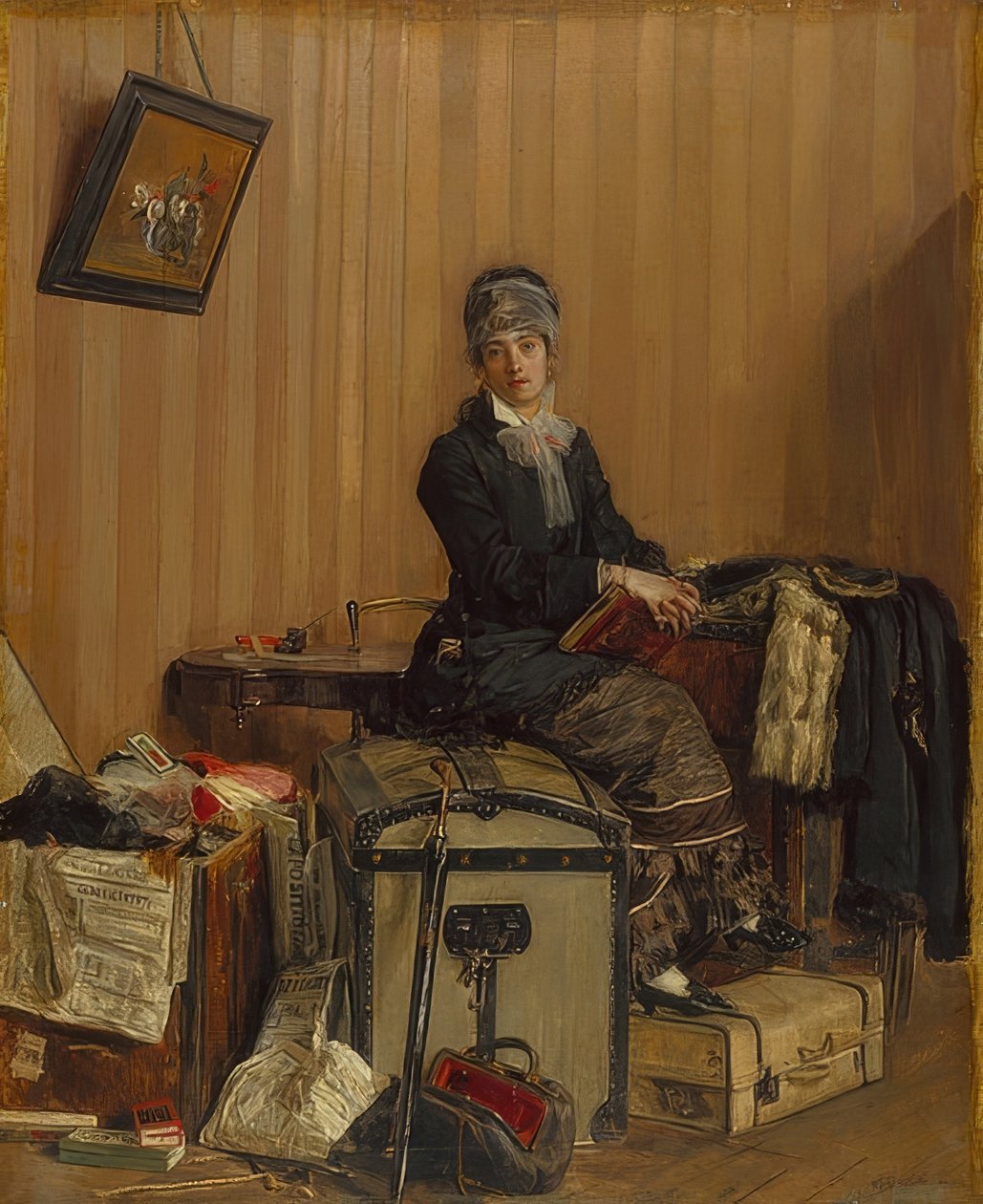 Na celním úřadě. 1877 od Antonio Mancini