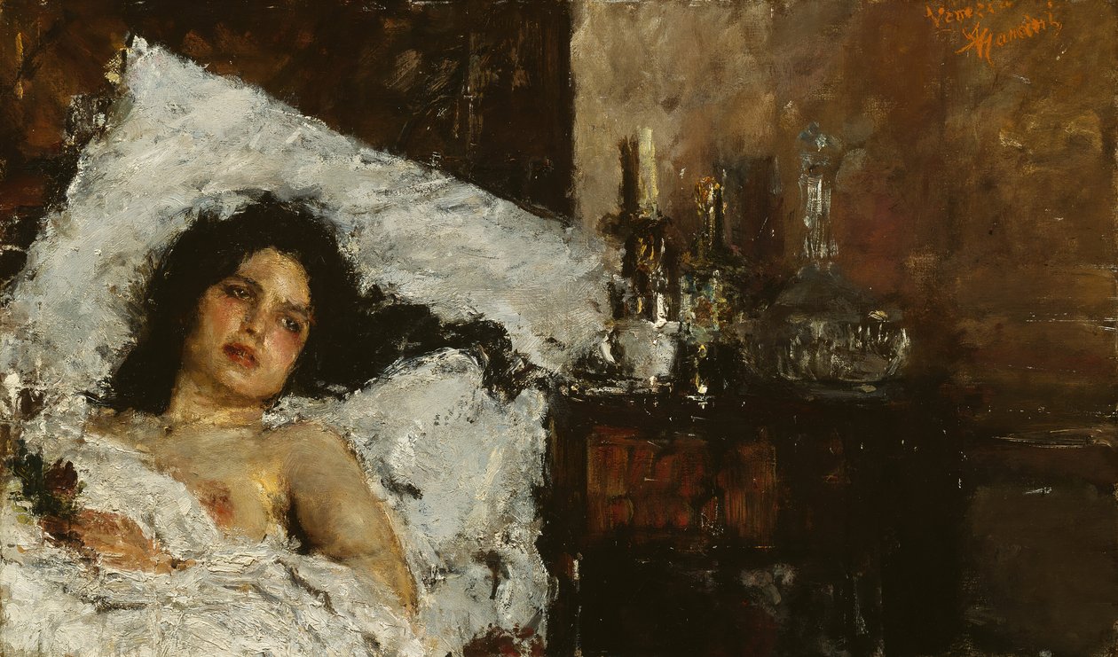 Odpočinek, c. 1887. od Antonio Mancini