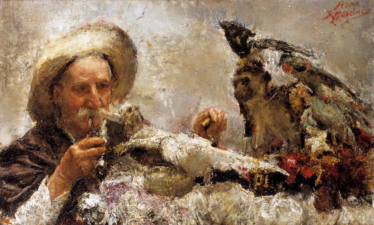 Věštkyně (olej na plátně) od Antonio Mancini