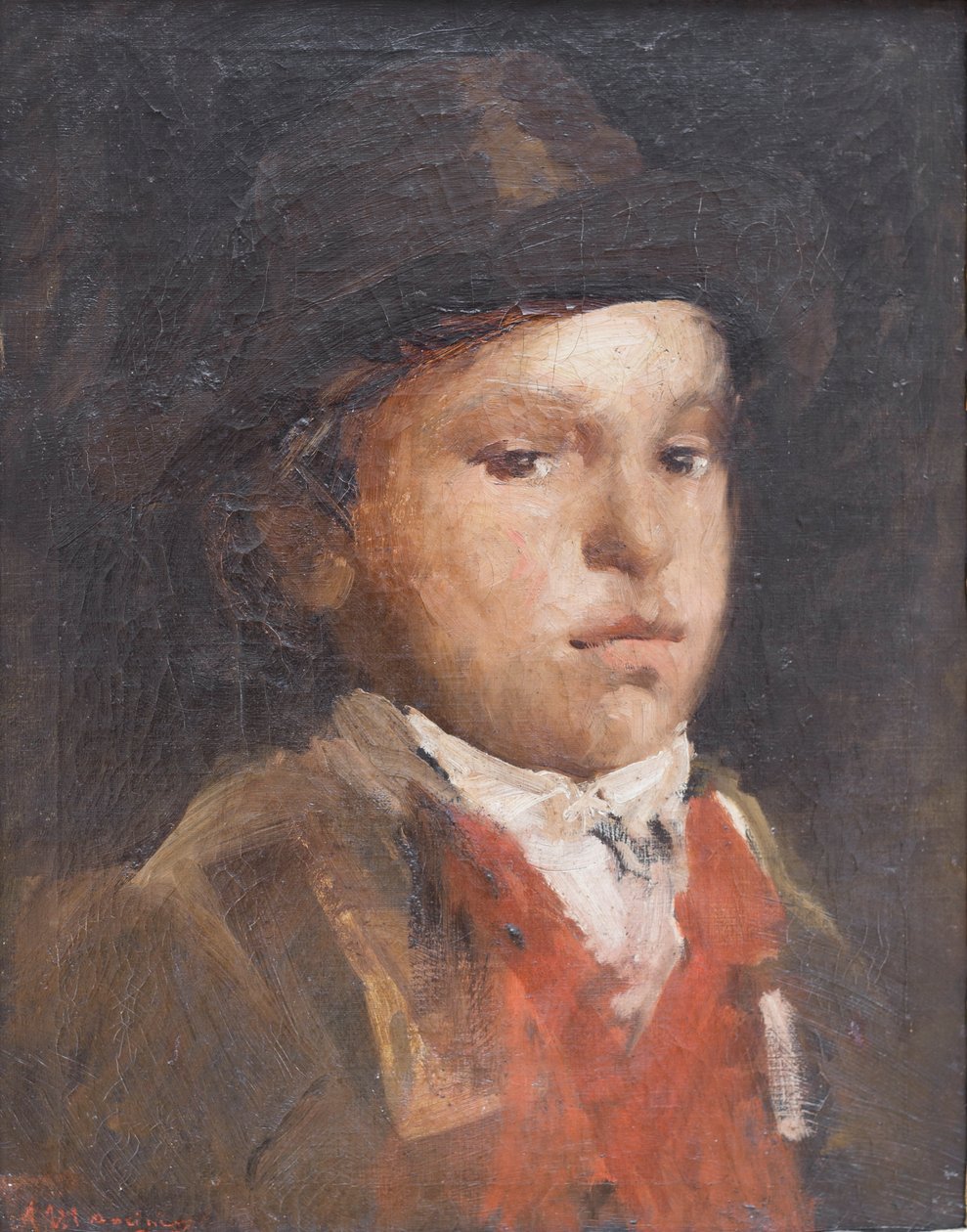 Pastýř, asi 1867 (olej na plátně) od Antonio Mancini