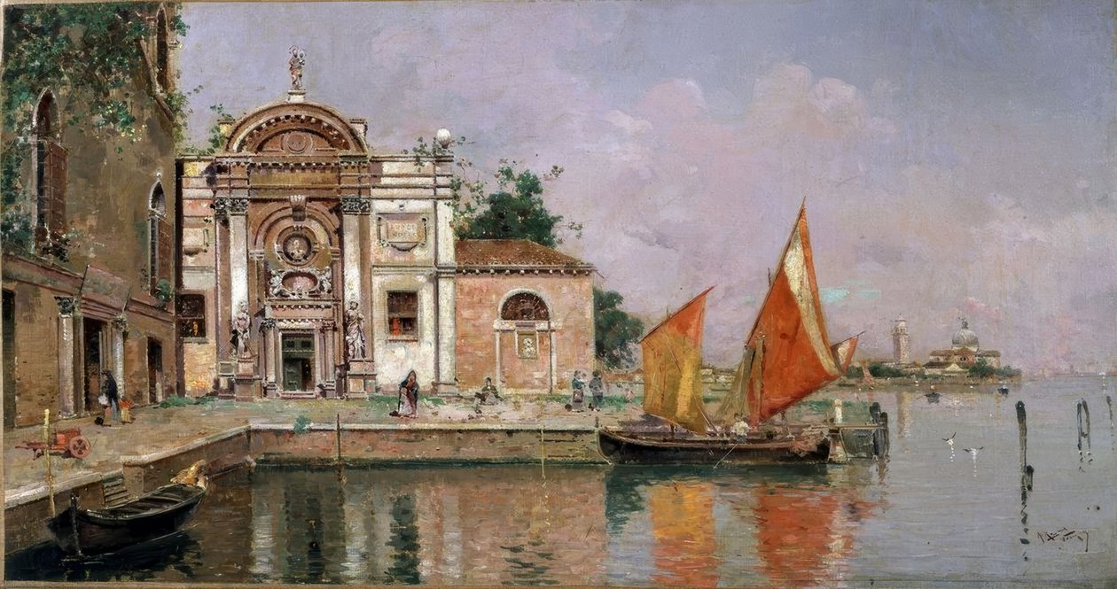 Pohled na Benátky od Antonio Maria de Reyna Manescau