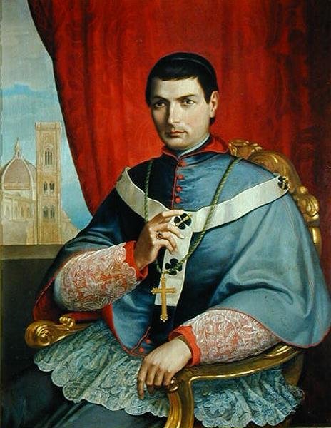 Portrét monsignora Giovacchina Lambertiho, arcibiskupa z Florencie od Antonio Marini