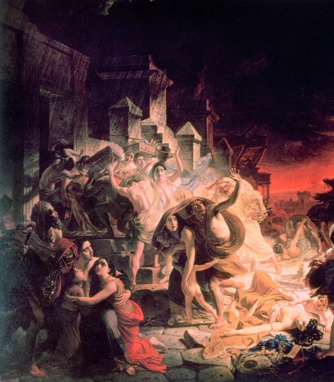 Detail posledního dne Pompejí, 1833 od Antonio Molinari