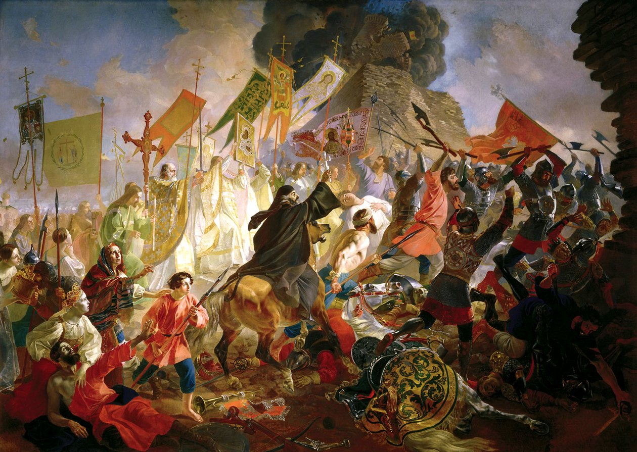 Obléhání Pskova Štěpánem Báthorym v letech 1581, 1839-1843 od Antonio Molinari