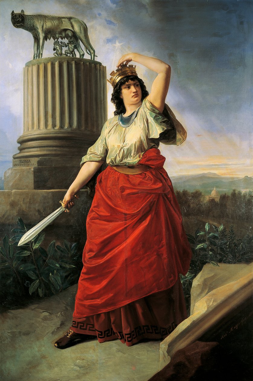 Alegorie sjednocení Itálie, Antonio Muzzi (1815-1894) od Antonio Muzzi