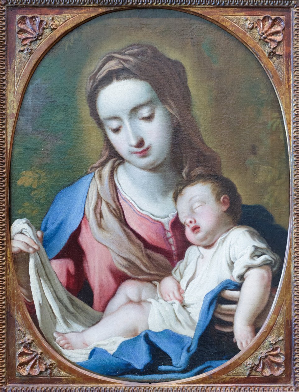Madona s dítětem, počátek 18. století (olej na plátně) od Antonio Paglia