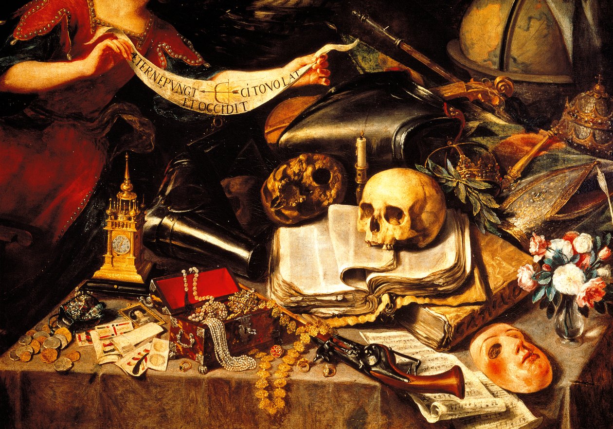 Osvícení života, detail od Antonio Pereda y Salgado