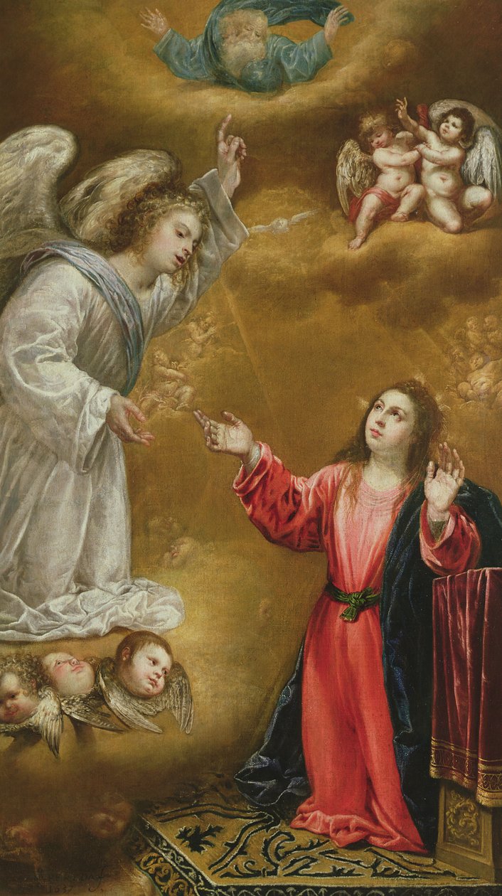 Zvěstování, 1637 od Antonio Pereda y Salgado