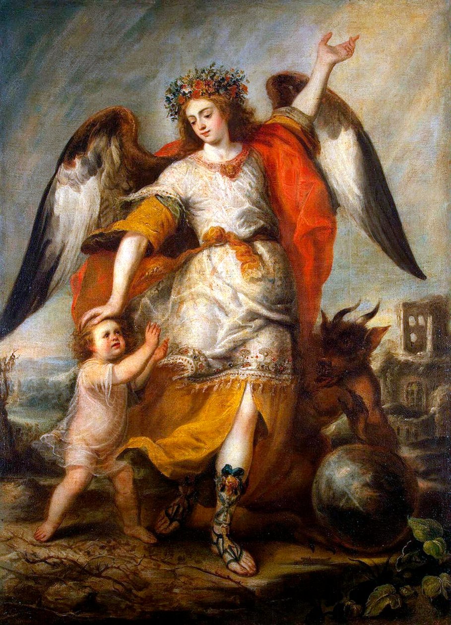 Anděl strážný, 1646. od Antonio Pereda y Salgado de