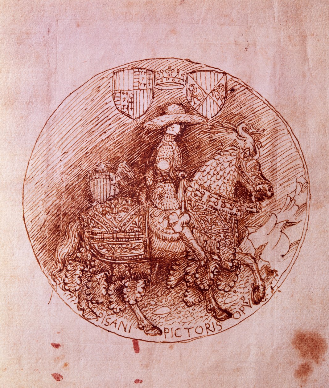 Návrh medaile Alfonse Aragonského od Antonia Pisanella (1395-1455) od Antonio Pisanello