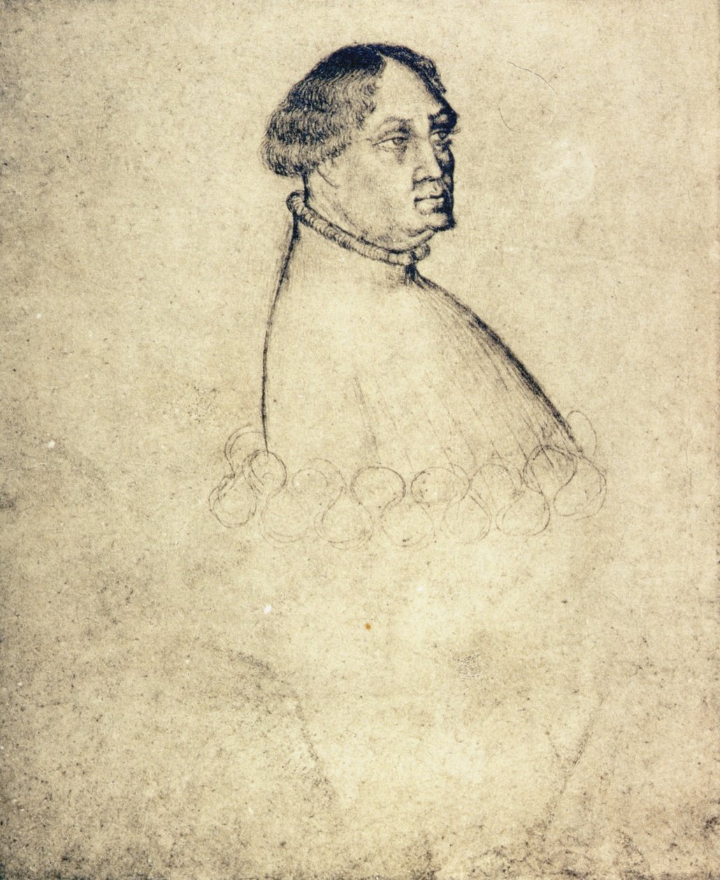 Portrét Giangaleazza Viscontiho (1351-1402) (křída na papíře) od Antonio Pisanello