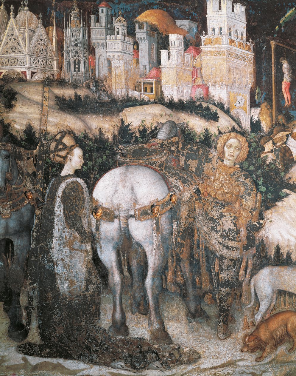 Svatý Jiří a princezna od Antonio Pisanello
