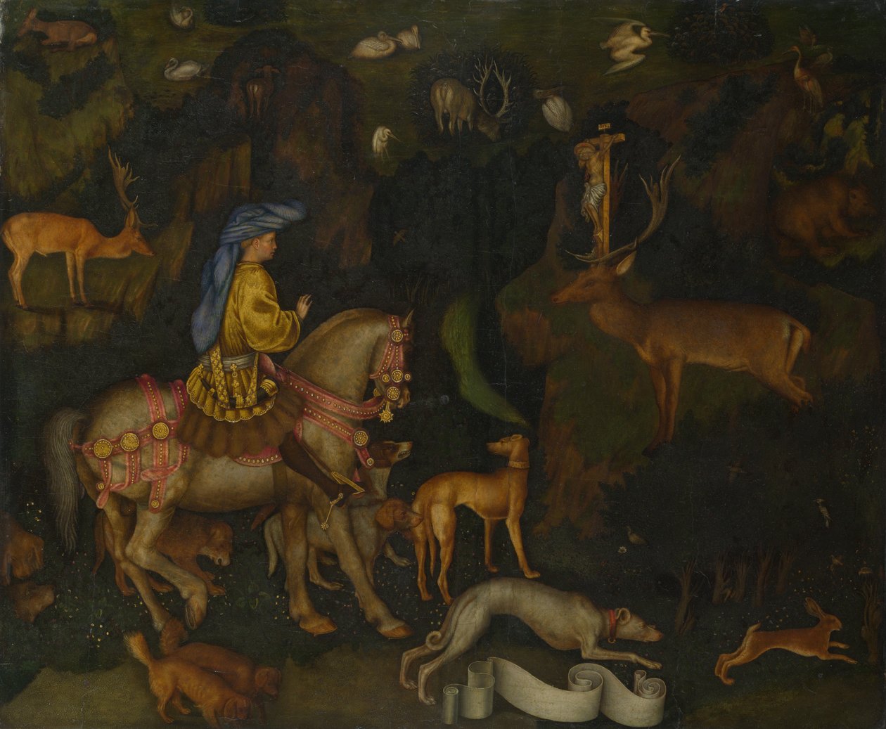 Vidění svatého Eustace, c. 1440 od Antonio Pisanello