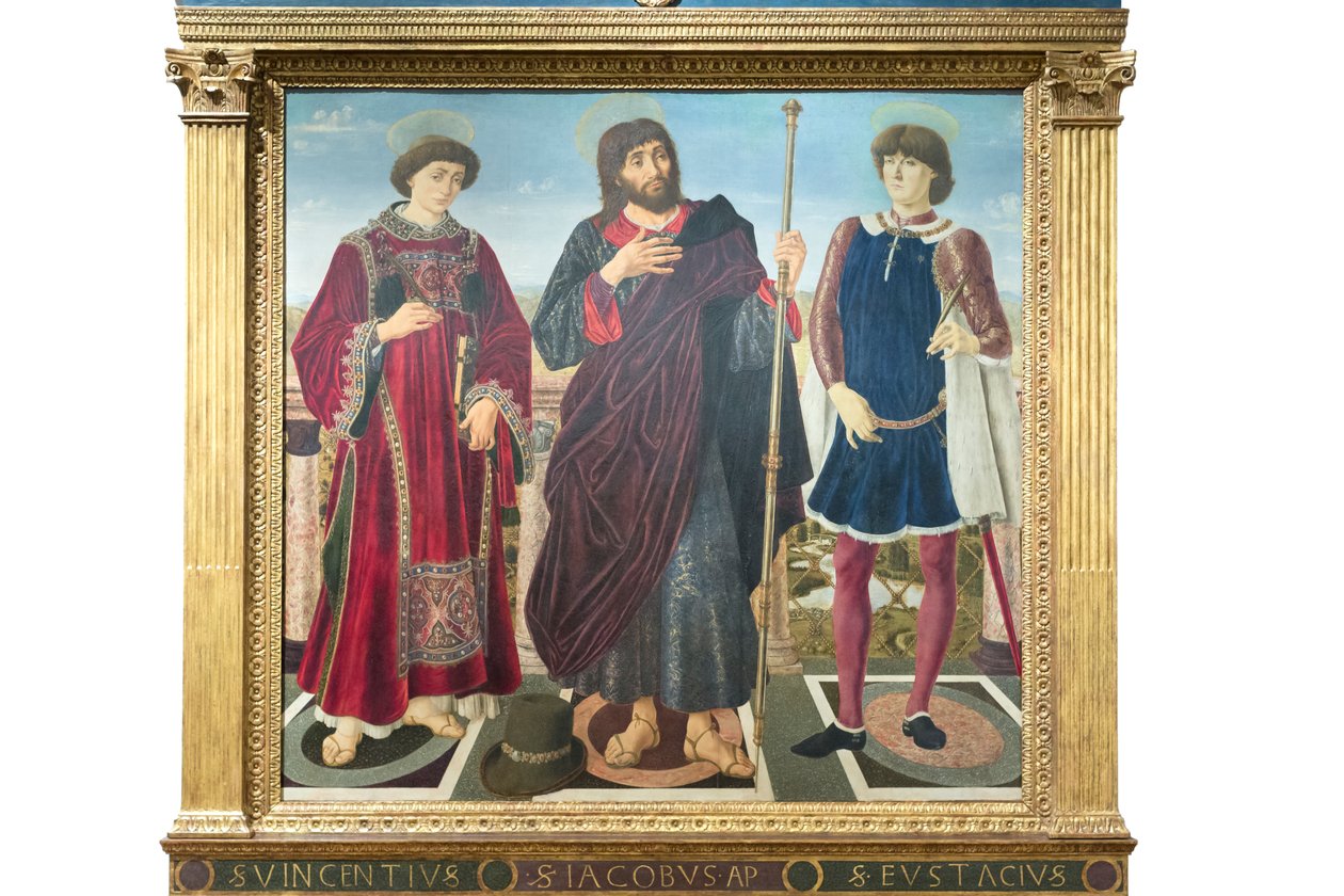 Svatý Vincent, svatý Jakub a svatý Eustace od Antonio Pollaiolo