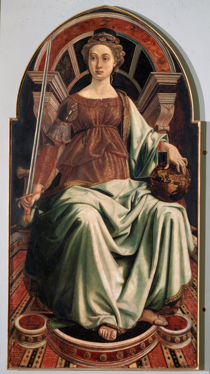 Alegorie spravedlnosti - olej na panelu, c.1470 od Antonio Pollaiuolo
