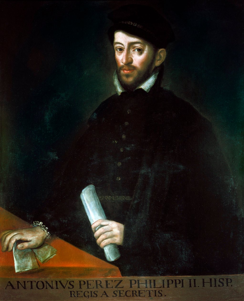 Portrét Antonia Pereze (1540-1611). Španělský politik a tajemník Filipa II. Obraz Antonia Ponze (1725-1792) od Antonio Ponz