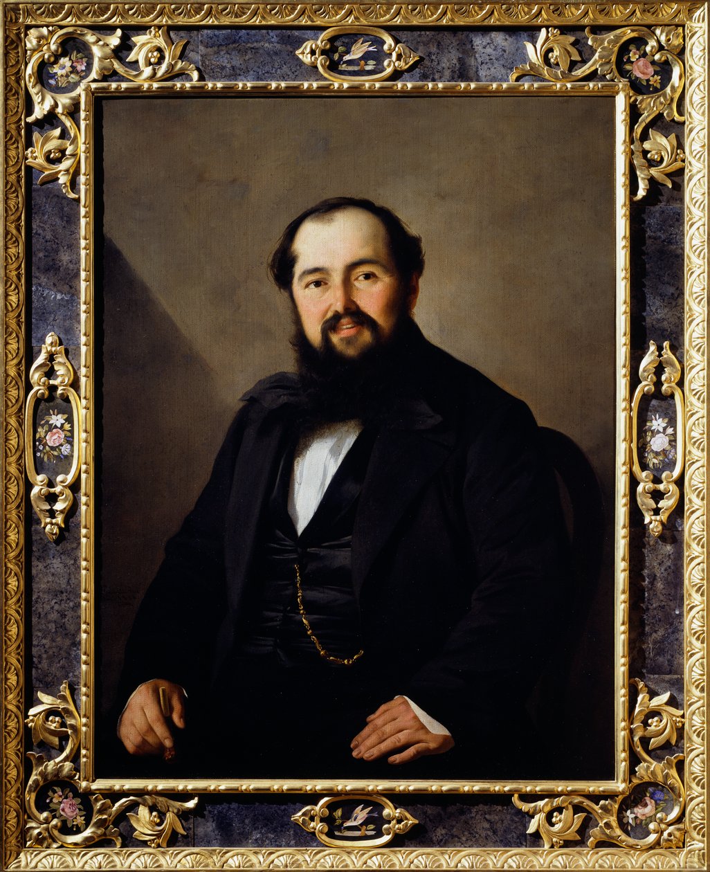 Portrét Giuseppe Vitiho (1816-1860), italského cestovatele a obchodníka, malba Antonia Puccinelliho (1822-1897) od Antonio Puccinelli