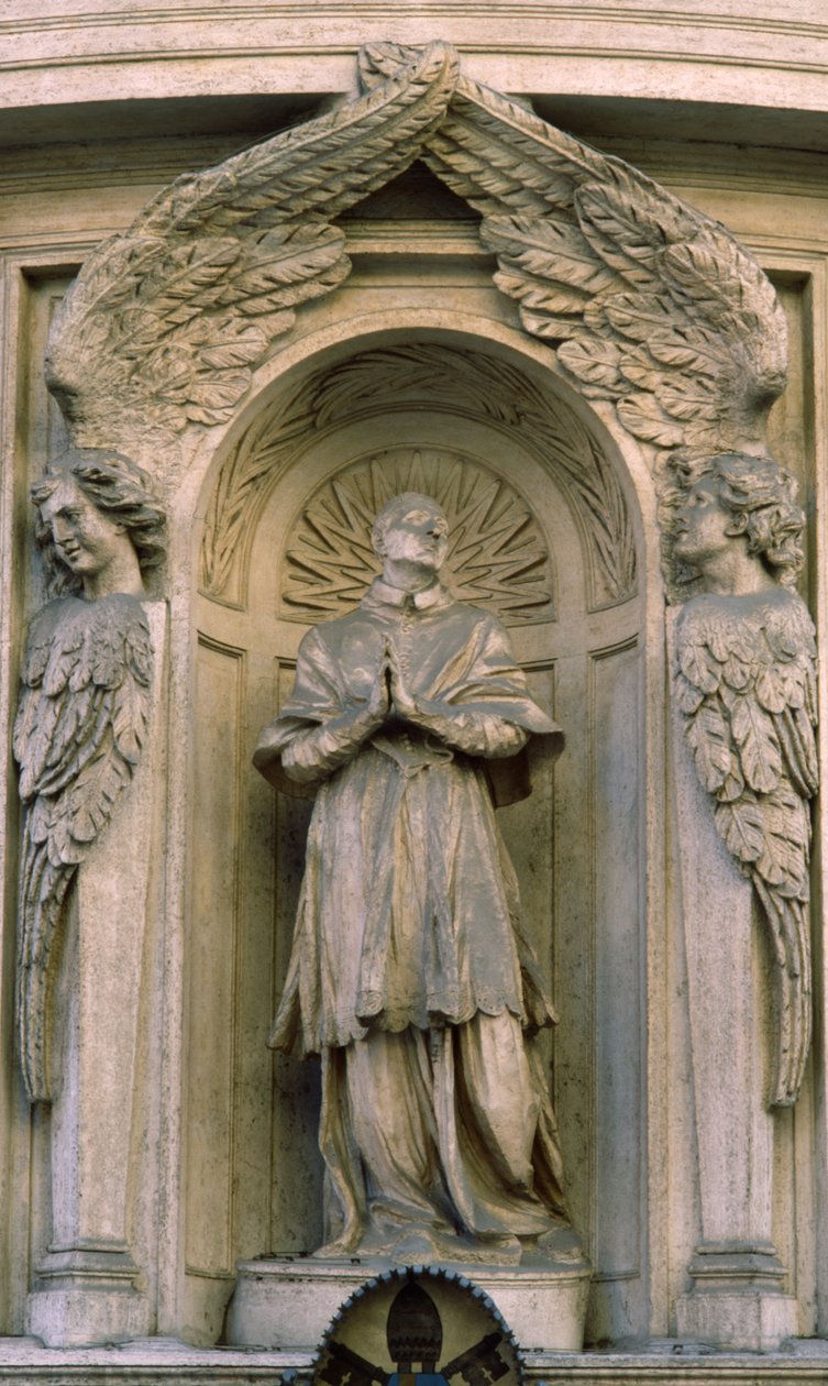 Svatý Carlo Borromeo v modlitbě od Antonio Raggi