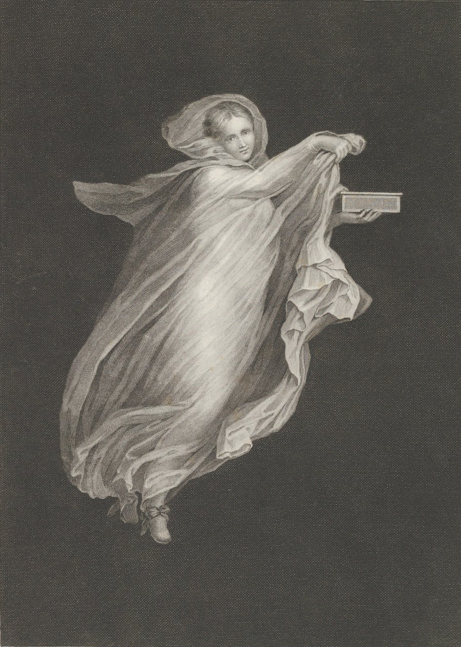 Bacchante v šátku s kapucí a držící krabici v levé ruce, set ag..., ca. 1795-cca. 1820. od Antonio Ricciani