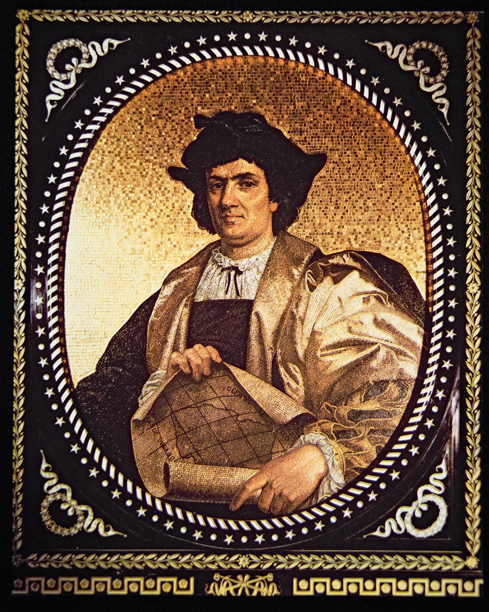 Kryštof Kolumbus (mozaika) od Antonio Salviati