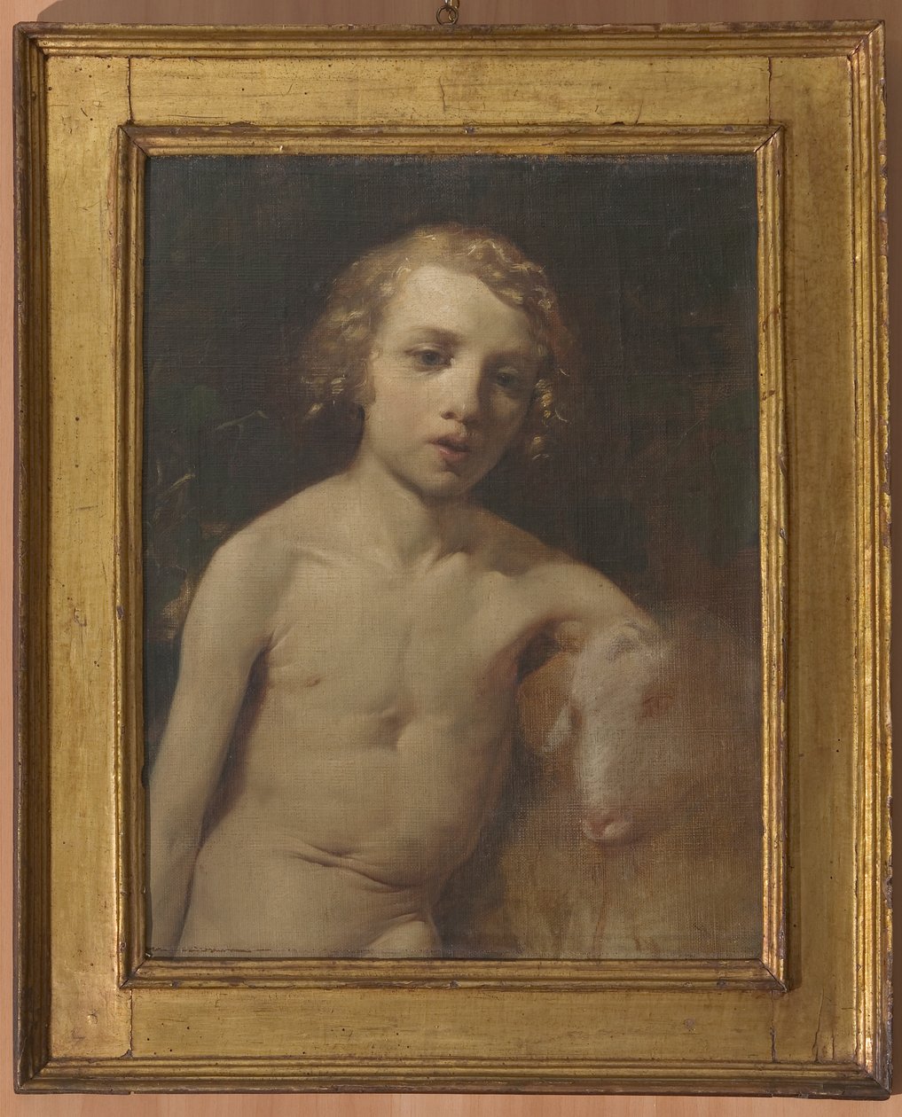 San Giovannino (Kojenec sv. Jana) (olej na plátně) od Antonio Simonazzi