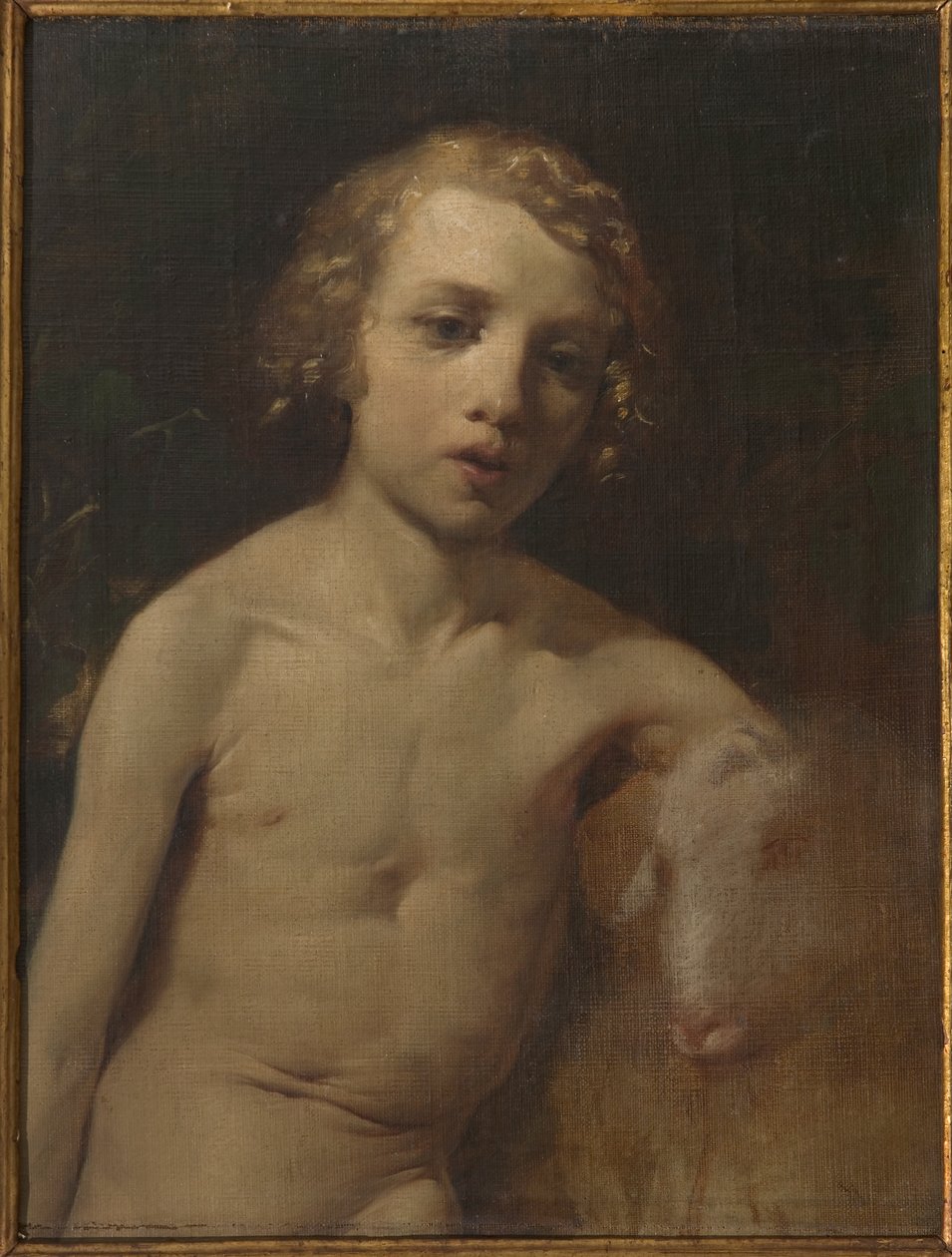 San Giovannino (Kojenec sv. Jana) (olej na plátně) od Antonio Simonazzi