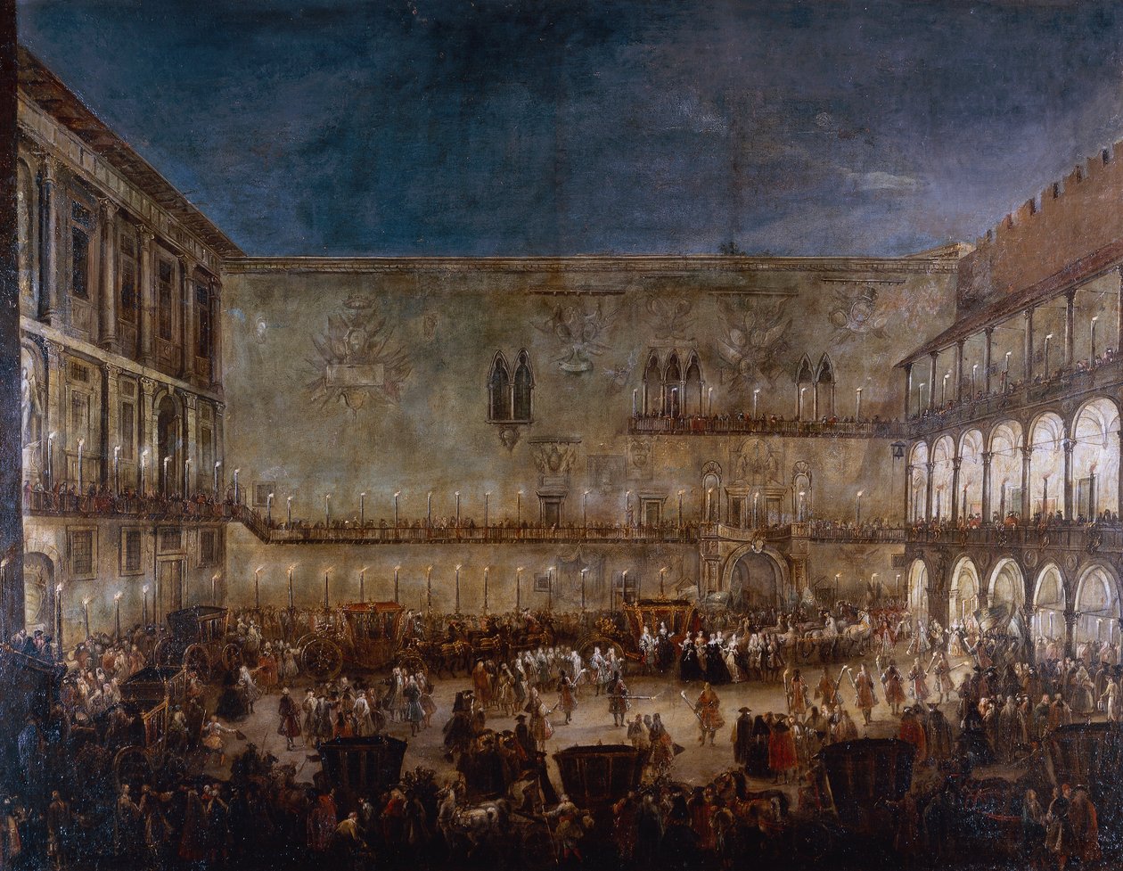 Příjezd princezny Amálie Saské do Padovy, Antonio Stom (asi 1688-1734) od Antonio Stom