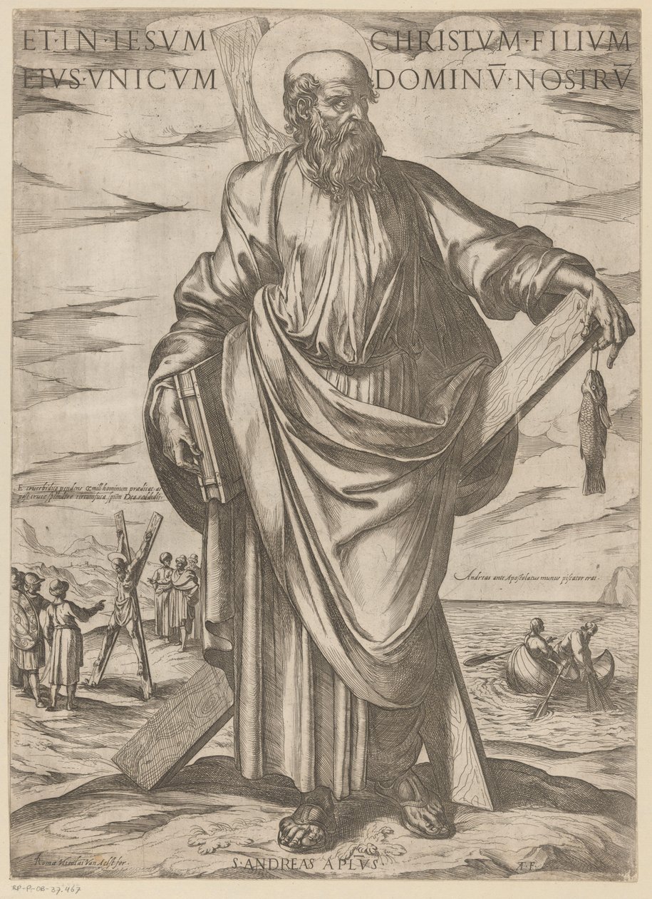 Svatého Ondřeje A v Ježíši Kristu, jeho jediném synovi, našem Pánu (titul na předmětu) Kristus, Marie en de apoštol (název série) od Antonio Tempesta