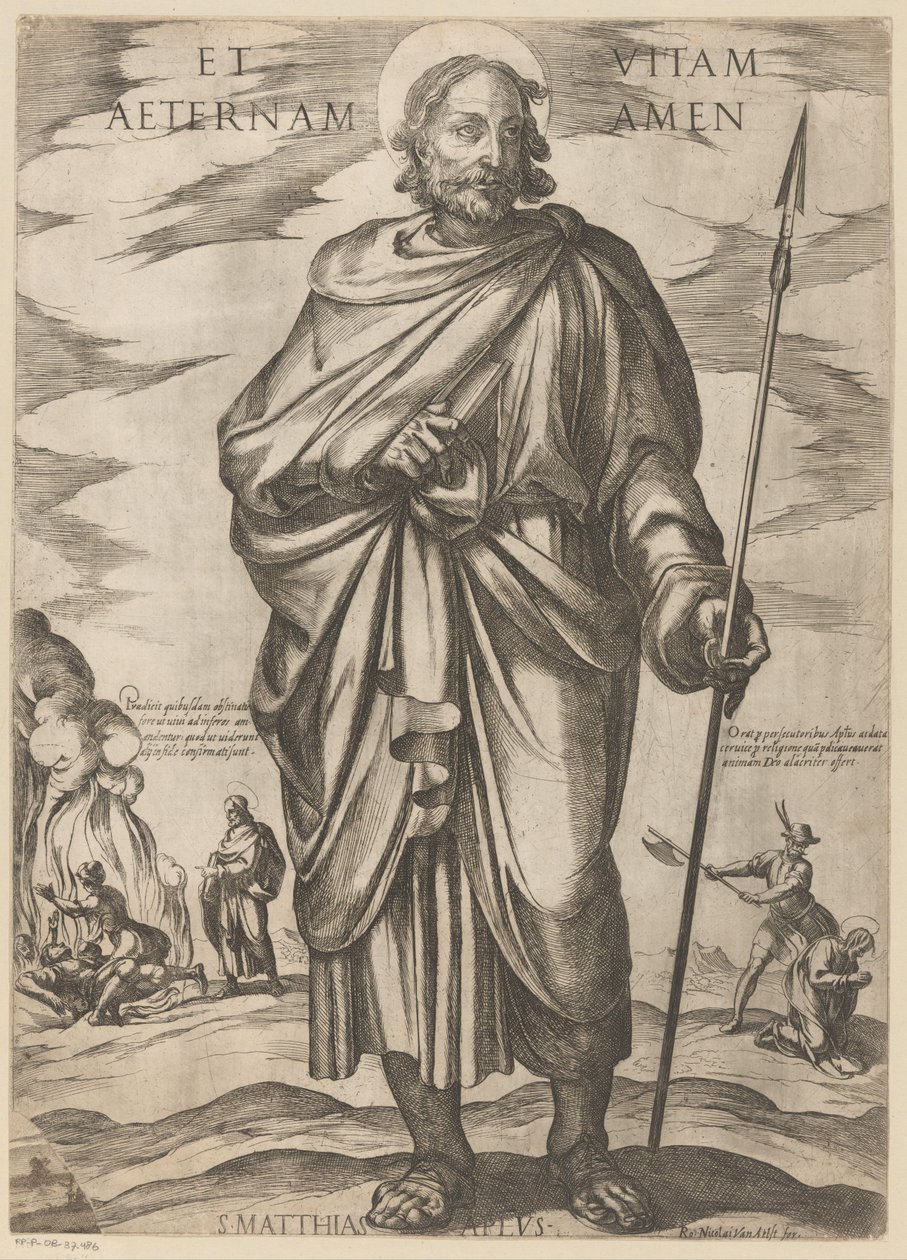 Svatého Matyáše A věčný život amen (název na předmětu) Kristus, Marie en de apoštol (název série) od Antonio Tempesta