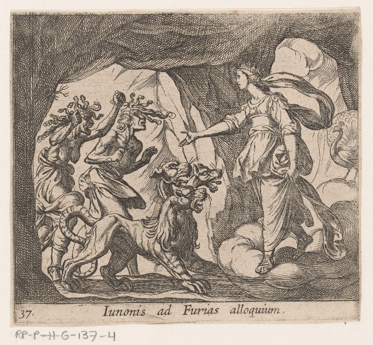 Juno en de Furien v přístavu van de Hades Juno