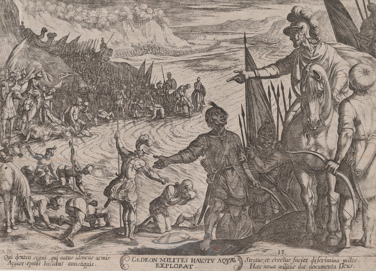 Deska 13: Gideon Choosing his Soldiers, z 
