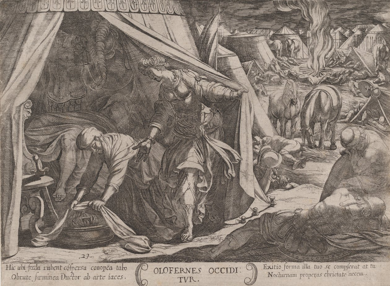 Deska 23: Judita a Holofernes, z 