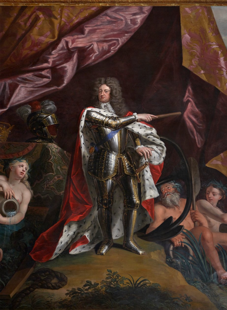 George, princ Dánska, jako lord vysoký admirál Anglie, detail z The Queen