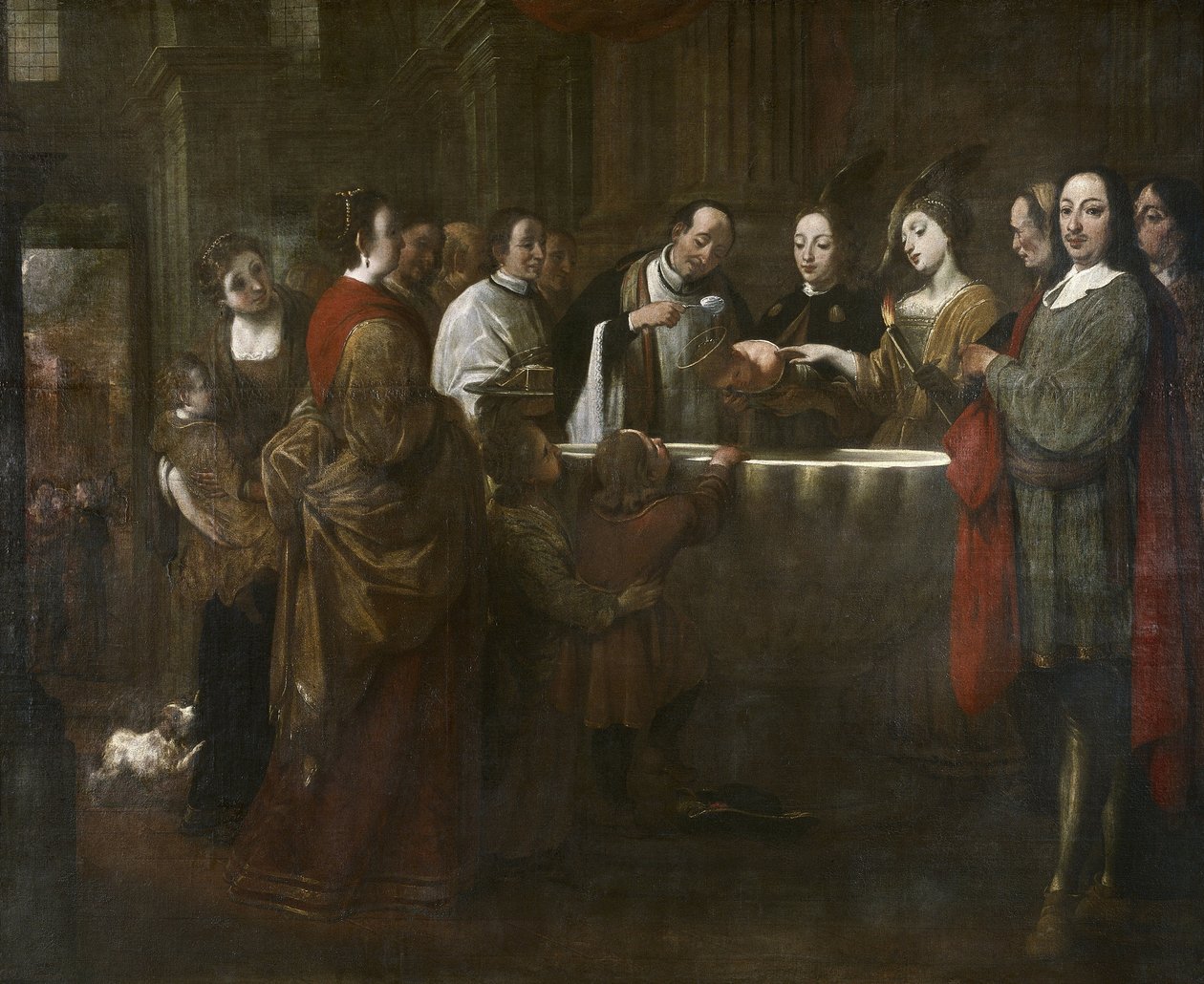 Křest svatého Františka, kolem 1729-33 (olej na plátně) od Antonio Viladomat