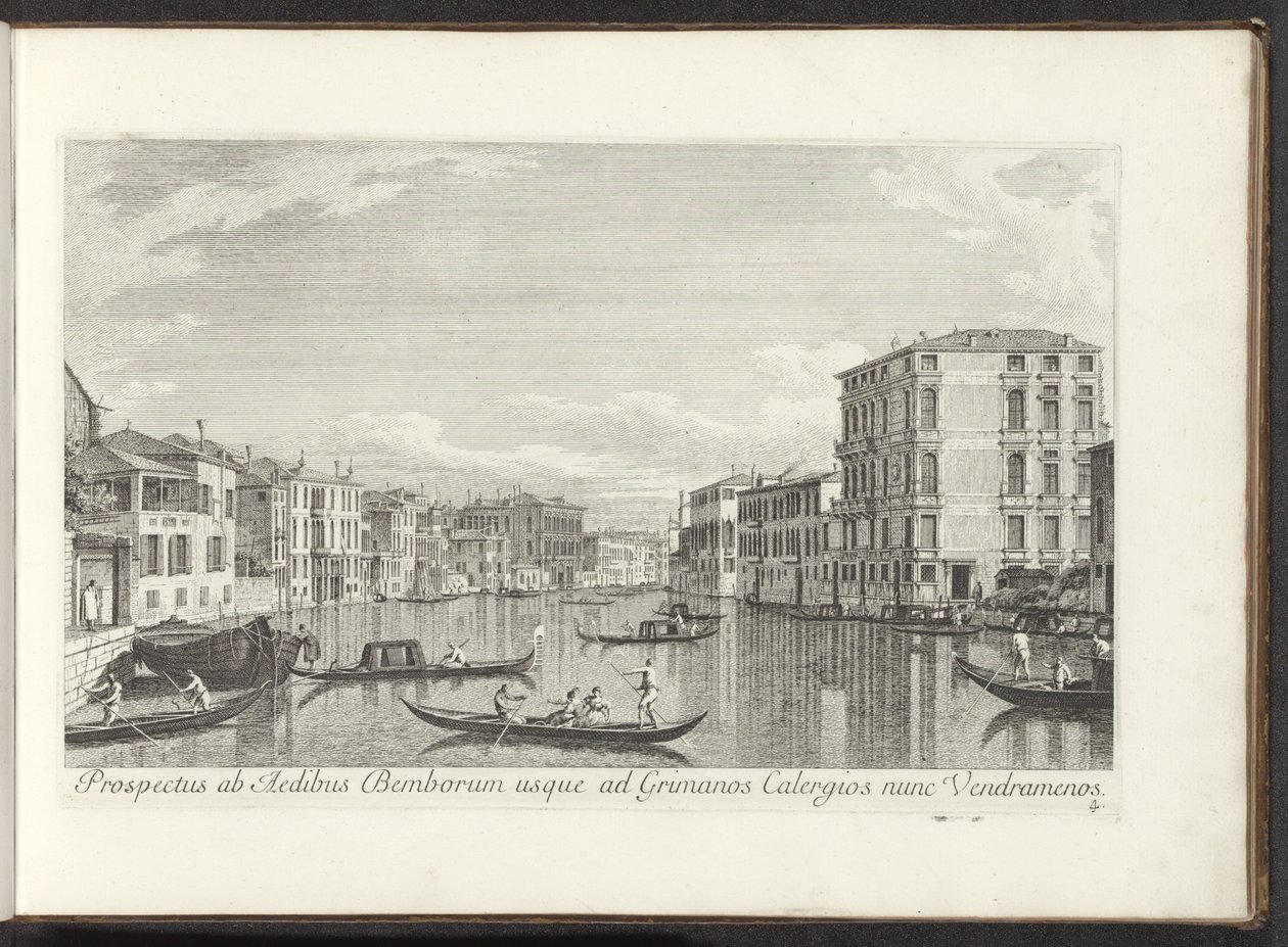 Umístění na Canal Grande, Palazzo Bembo a Palazzo Vendramin-Calergi te Venetië Vyhlídka na rody Bembo až po Grimanos Calergios nyní Vendramenos (název na objektu) Známější pohledy na město Benátky z panelů Antonius Canal 38 aer od Antonio Visentini