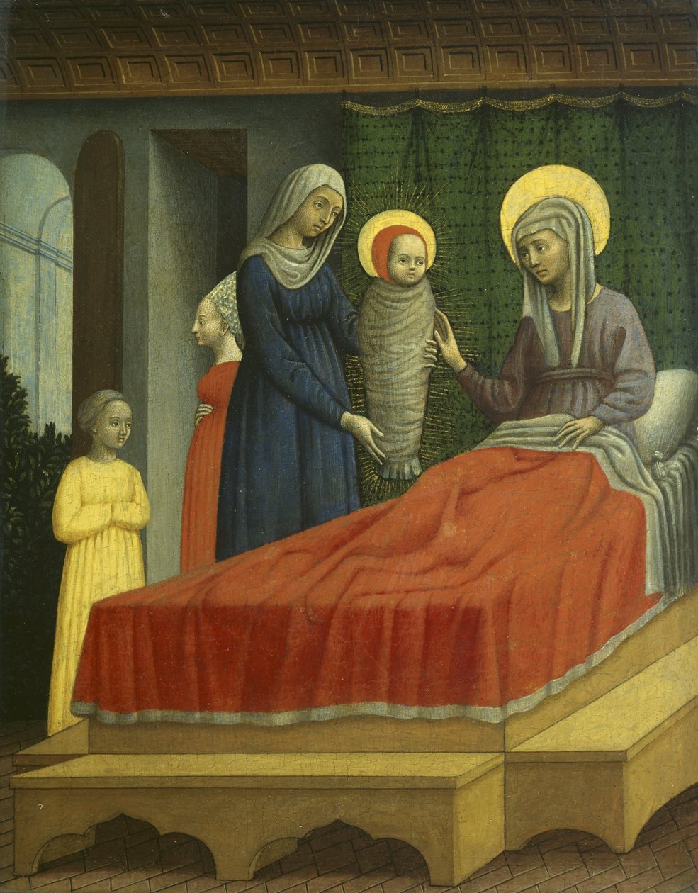 Narození sv. Augustina, kolem 1440-50 (tempera na panelu) od Antonio Vivarini