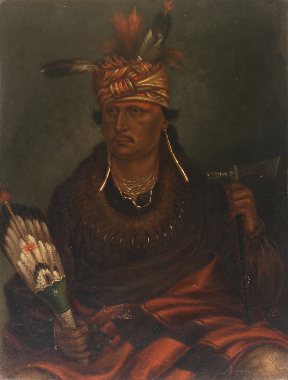 Chetan-woa-kutoa-mang Jestřáb, který loví Chůze, ca. 1887. od Antonio Zeno Shindler