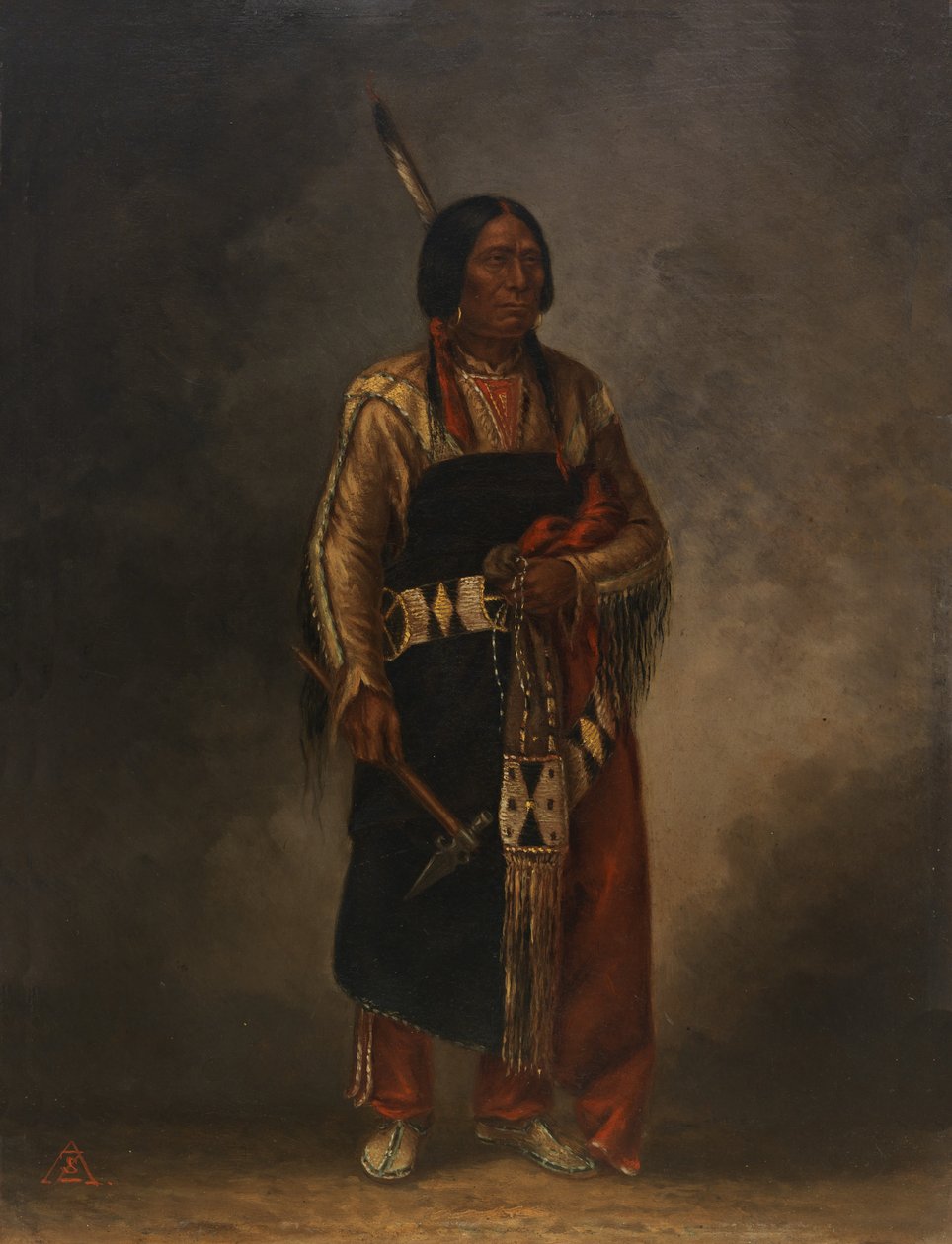 Mak-phe-ah-luta Red Cloud, ca. 1887. od Antonio Zeno Shindler
