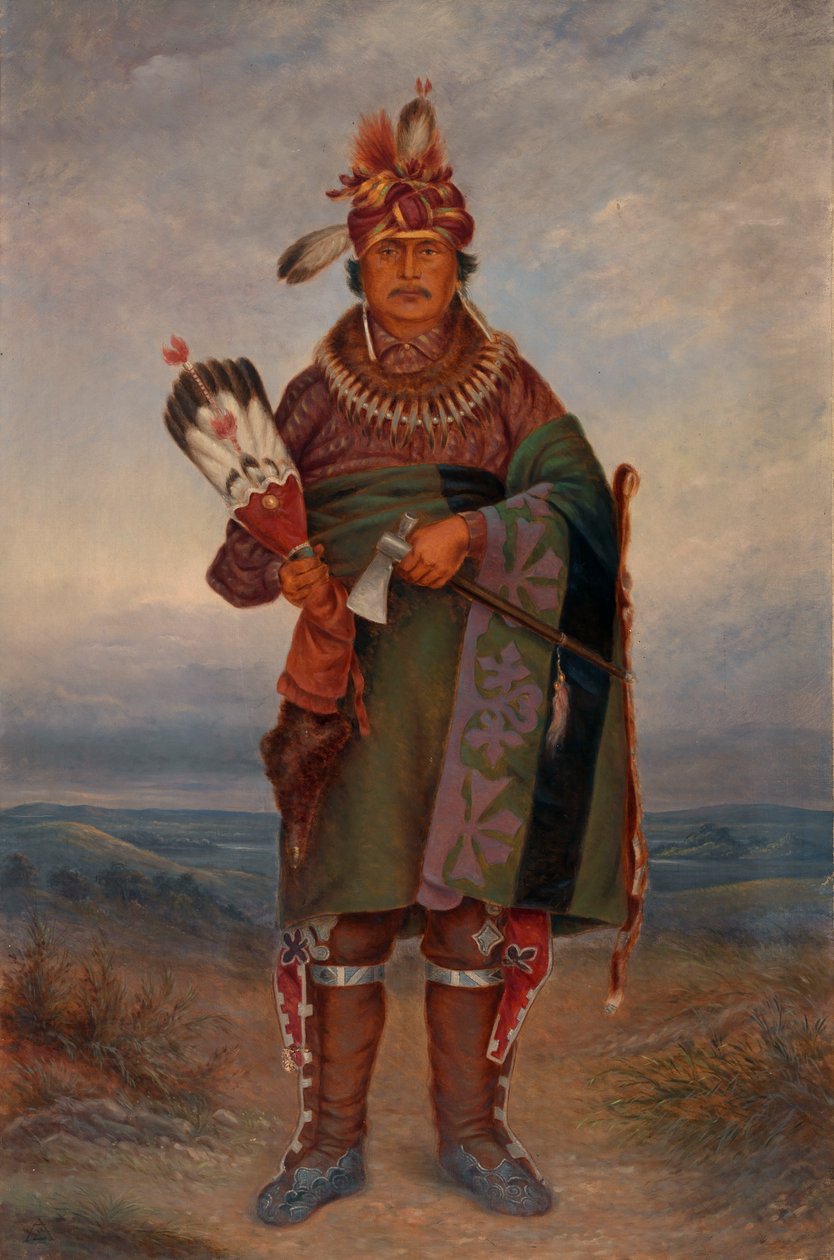 Sac a Fox Indian, ca. 1893. od Antonio Zeno Shindler