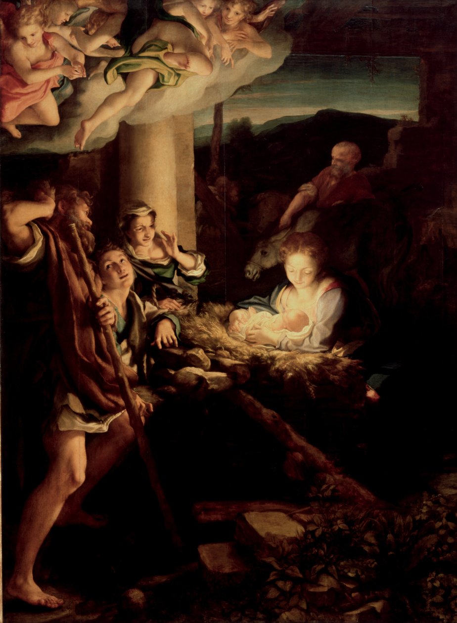 Německy: Svatá noc od Antonio da Correggio