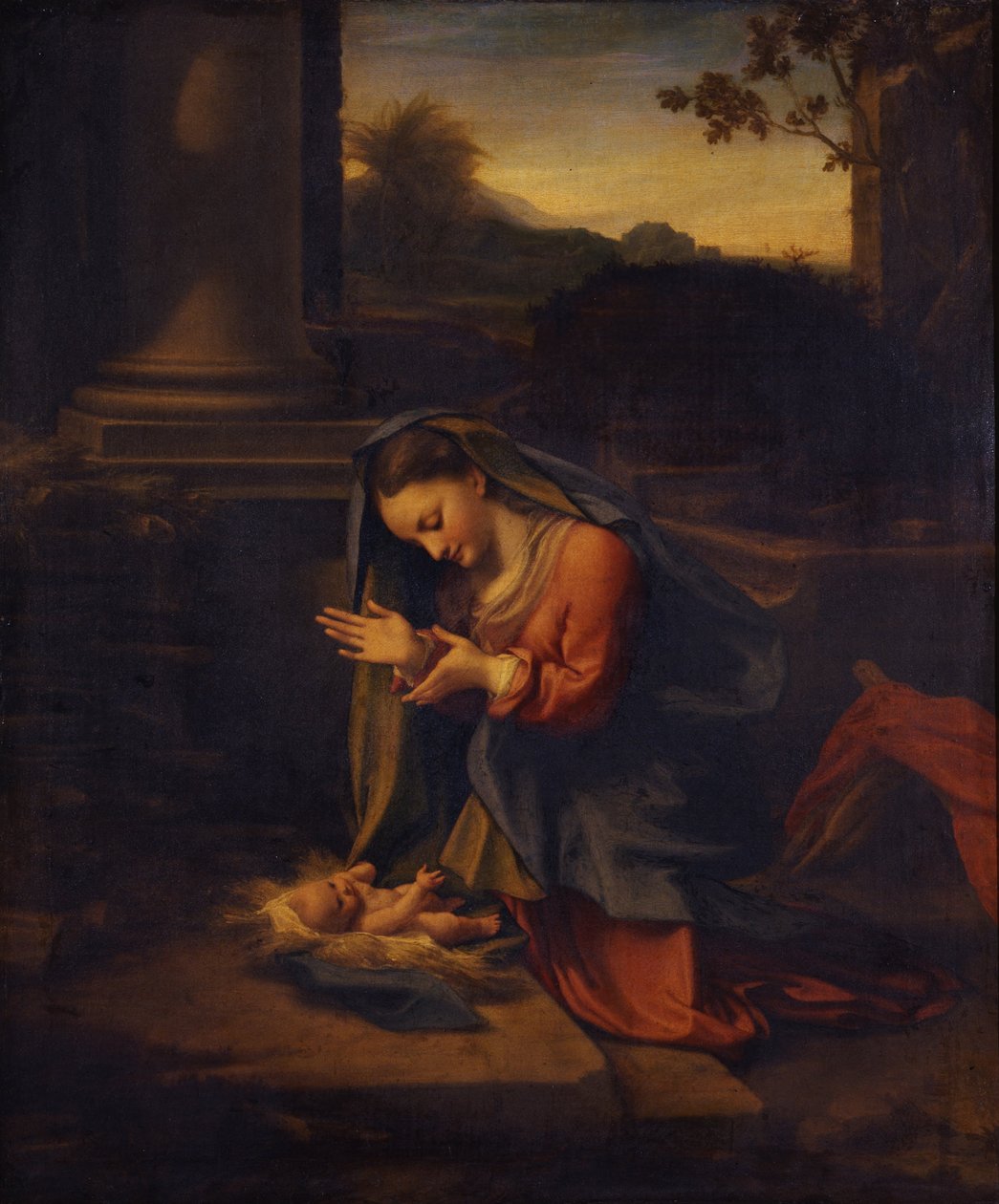 Madonna zbožňující dítě, c. 1525 od Antonio da Correggio